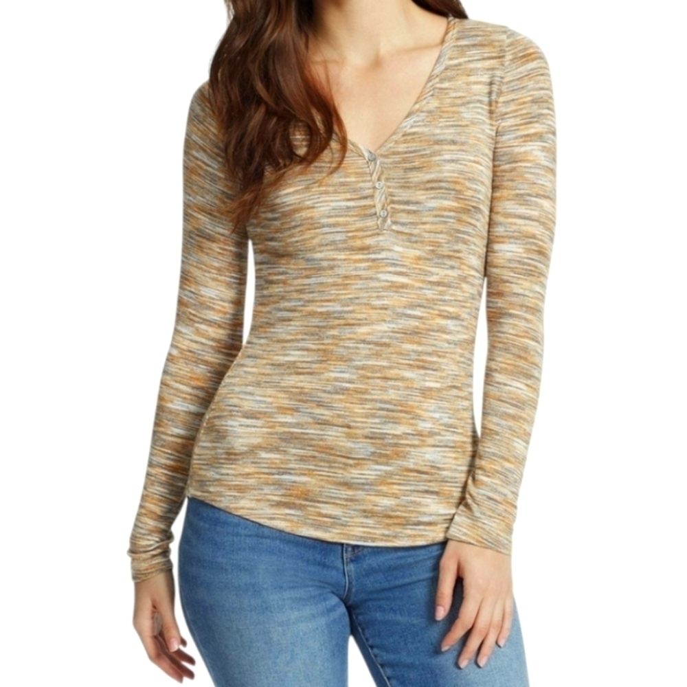 William Rast Serenity V Neck Honey Ginger